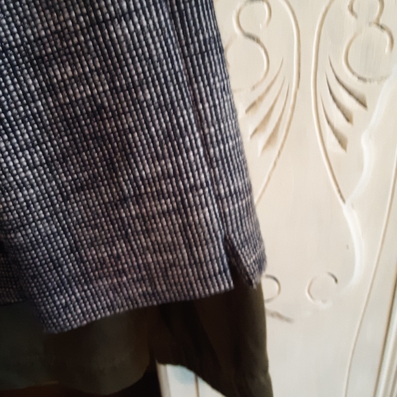 J Crew Navy & White Checked Cotton Cropped Jacket - Picture 5 of 10